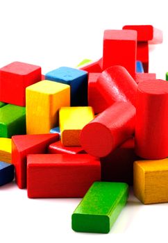 Wooden building blocks