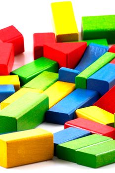 Wooden building blocks