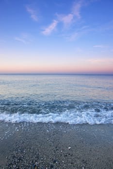 close-up of some waves in the ocean