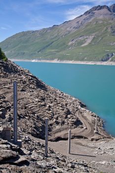 Moncenisio dam, Italy/France border. Meter used to measure the level of water.