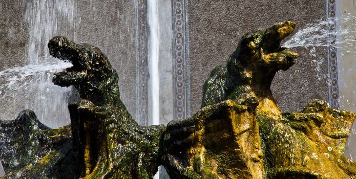 Detail of the luxury Villa d'Este in Tivoli, close to Rome - Italy