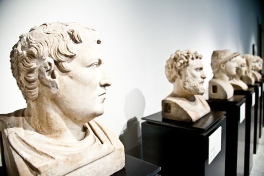 Statue collection of classical model, Naples, Italy