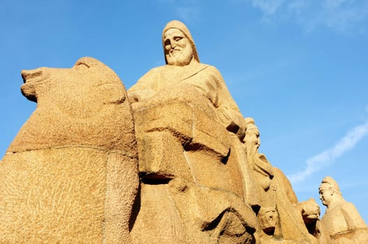 Silkroad rock arts in Xian, China