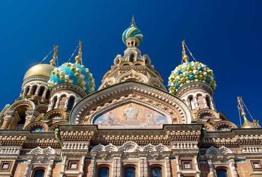 Temple Spas-na-krovi. Russia. St.Petersburg.  
