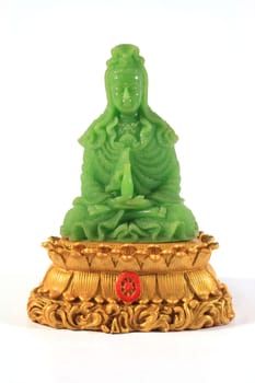 The guan yin buddha statue