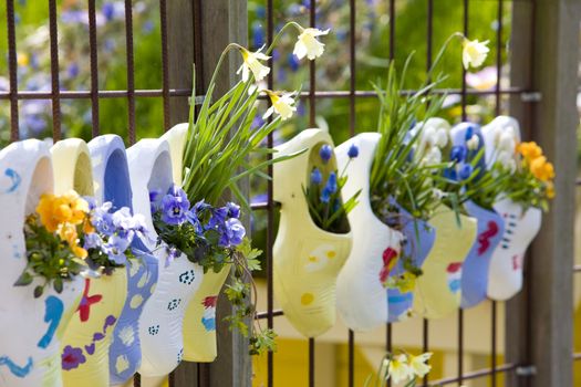 clogs, Keukenhof Gardens, Lisse, Netherlands