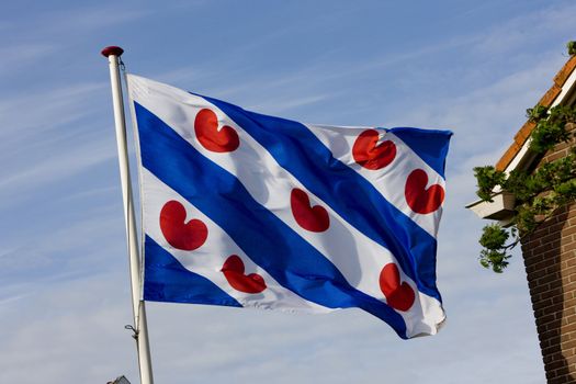 the Friesland flag, Netherlands