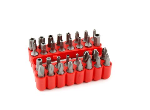 stock pictures of interchangable screw tips in screwdrivers