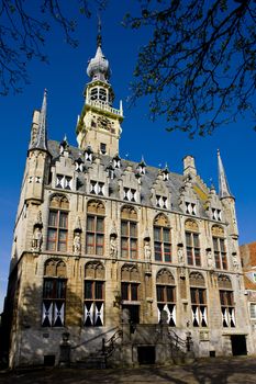 town hall, Veere, Zeeland, Netherlands