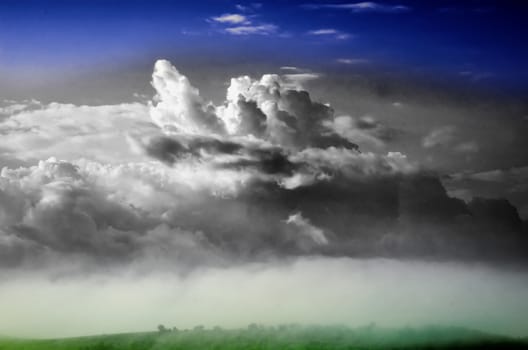 cumulus cloud in the sky