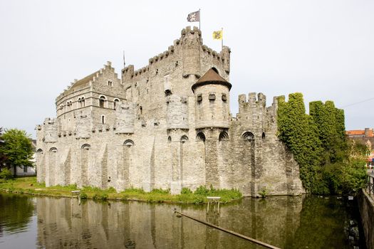 castle, Gravensteen, Ghent, Flanders, Belgium