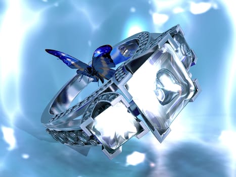 the diamond ring and the Butterfly