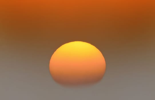the very  big yellow sun