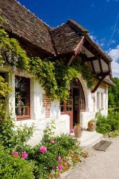 garden of Chateau du Moulin, Lassay-sur-Croisne, Centre, France