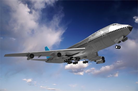 the plane which lands