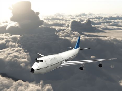 the airplane