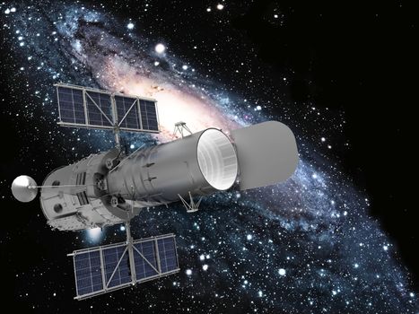 satellite and galaxy