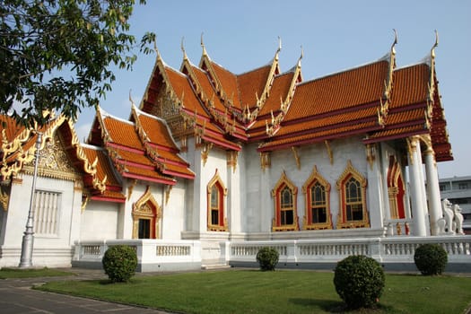 Beautiful Thai Temple Benjamaborphit, temple in Thailand 