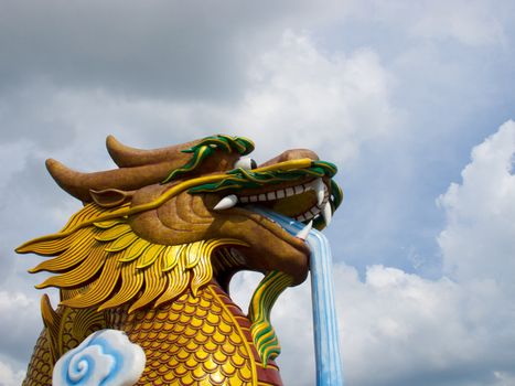 Dargon on at a temple in Supunbure, Thailand.