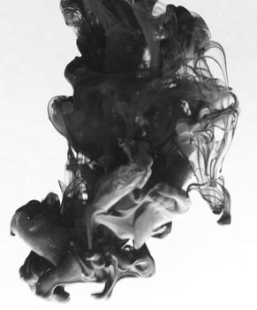 Smoke liquid ink in water