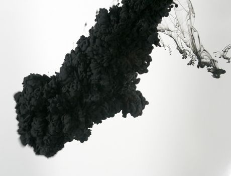 Smoke liquid ink in water