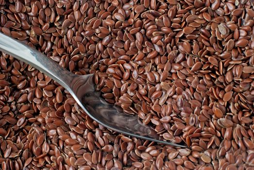 Linseed background detailed background.