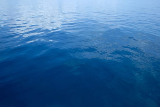 Background of calm dark blue sea