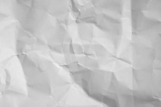 White crumpled paper texture for background