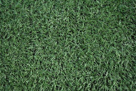 Artificial grass soccer field for background