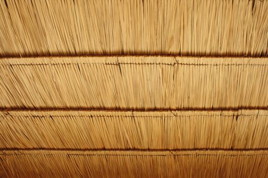 Texture of roof made from grass