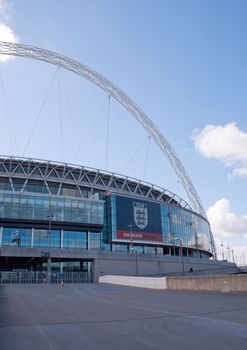 Empty entrance to Wembley stadium