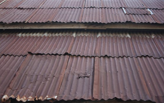 Roof rusty corrugated iron metal texture