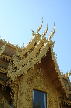 Traditional thailand in Wat Rong Khun, Thailand