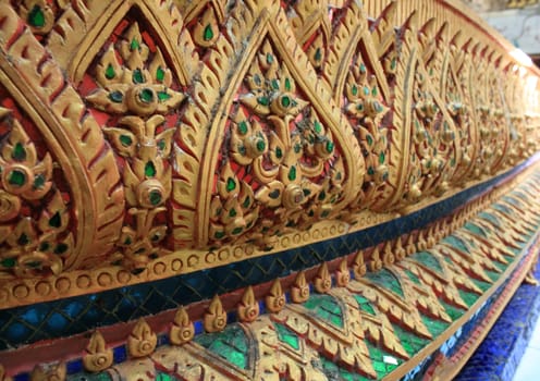 Thai texture in Thailand temple