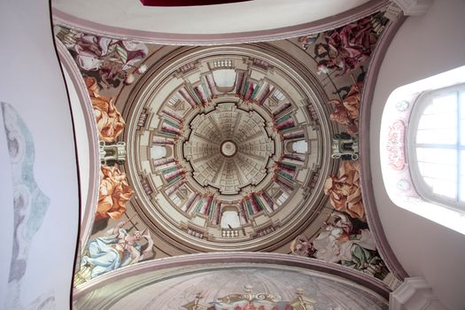 Fresco on the ceiling of the church