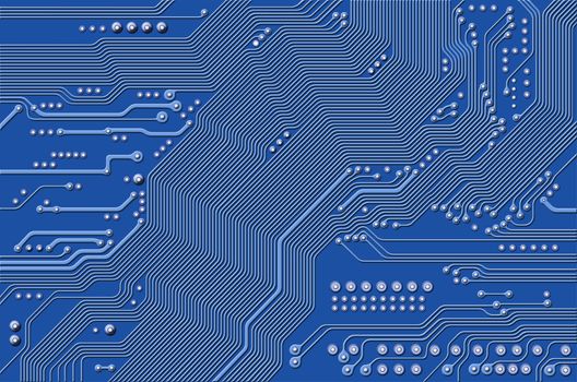 Image of the printed circuit - motherboard - technology abstract