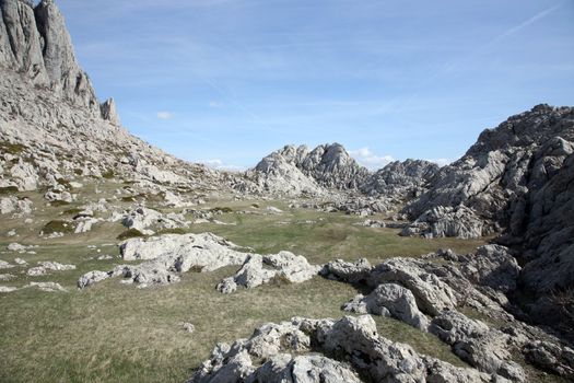 Cliff on mountain Velebit - Croatia