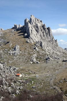 Cliff on mountain Velebit - Croatia