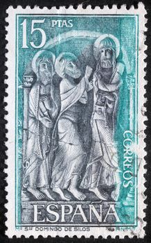 SPAIN - CIRCA 1979: A stamp printed in Spain shows Saint Dominic of Silos