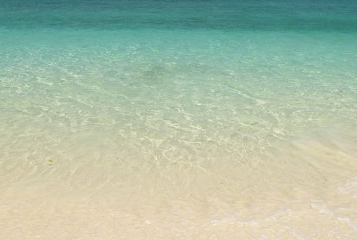 Boat on the calm blue sea