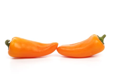 Bell pepper isolated against a white background