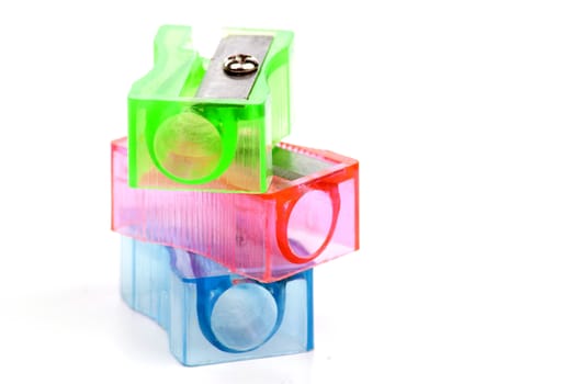 pencil-sharpener on a over white background 