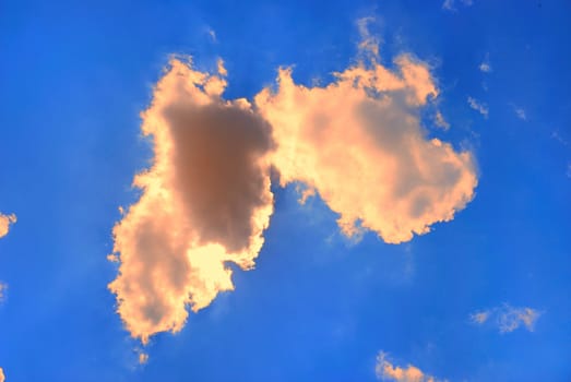 Blue sky with  clouds 