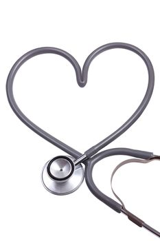 stethoscope with heart shape