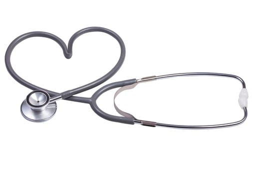 stethoscope with heart shape