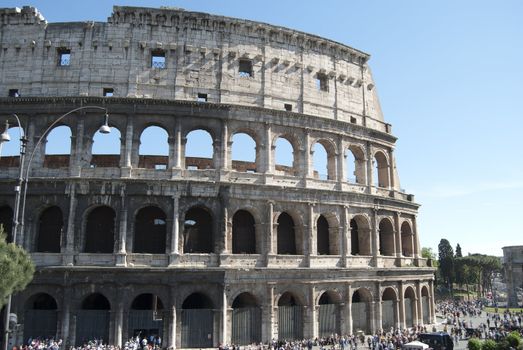 Rome. The Colosseum, the symbol monument of the city