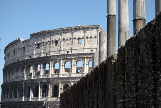 Rome. The Colosseum, the symbol monument of the city