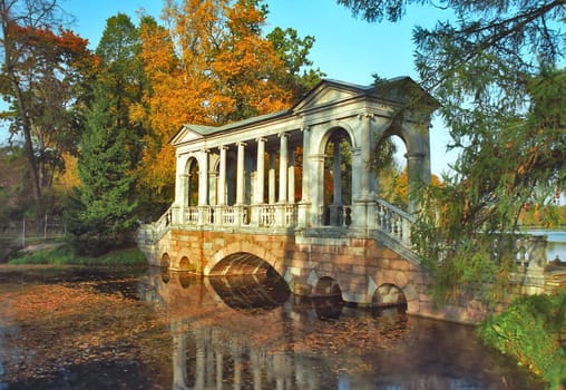 Marble bridge in classic style