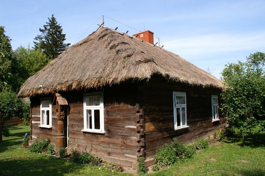 Very old cottage with wood from Poland