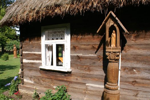 Very old cottage with wood from Poland